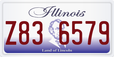 IL license plate Z836579