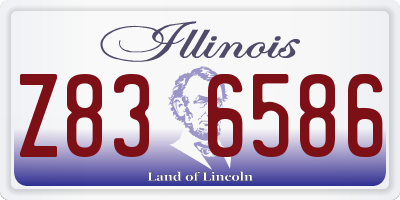 IL license plate Z836586