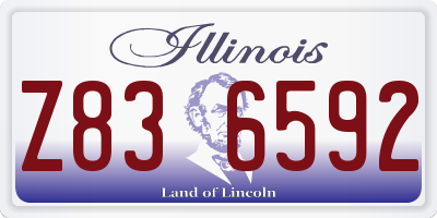 IL license plate Z836592