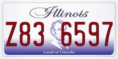 IL license plate Z836597