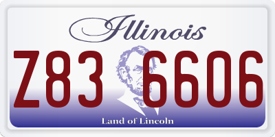 IL license plate Z836606