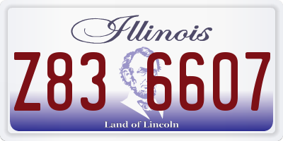 IL license plate Z836607