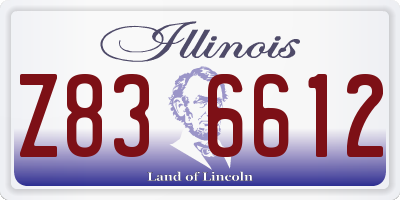 IL license plate Z836612