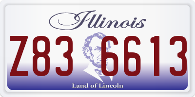 IL license plate Z836613