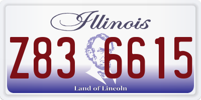 IL license plate Z836615