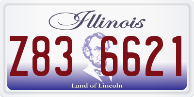 IL license plate Z836621