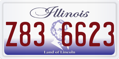 IL license plate Z836623
