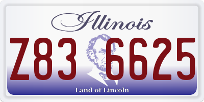 IL license plate Z836625