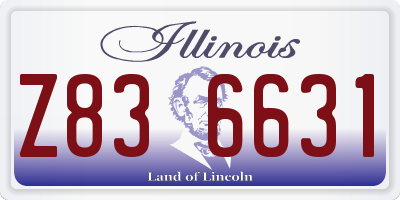 IL license plate Z836631