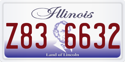 IL license plate Z836632
