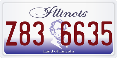 IL license plate Z836635