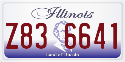 IL license plate Z836641