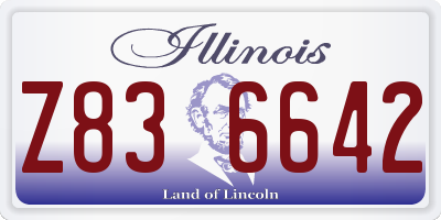 IL license plate Z836642