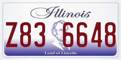 IL license plate Z836648