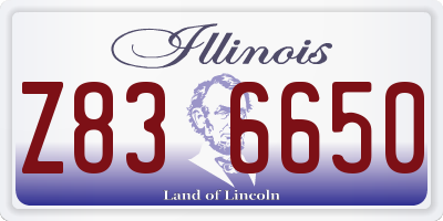 IL license plate Z836650