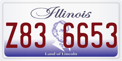IL license plate Z836653