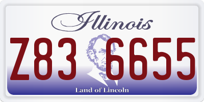 IL license plate Z836655