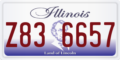 IL license plate Z836657
