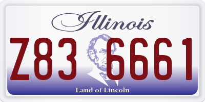 IL license plate Z836661
