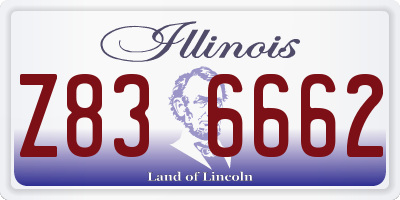 IL license plate Z836662