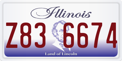 IL license plate Z836674