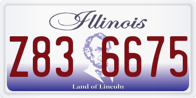 IL license plate Z836675