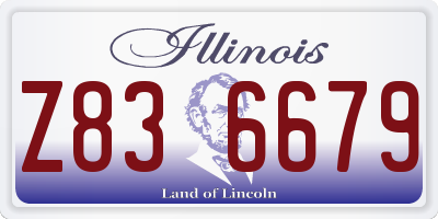IL license plate Z836679