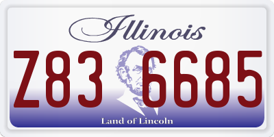 IL license plate Z836685