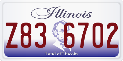 IL license plate Z836702
