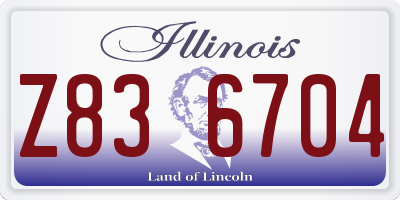 IL license plate Z836704