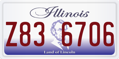 IL license plate Z836706