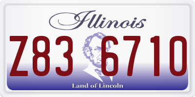 IL license plate Z836710