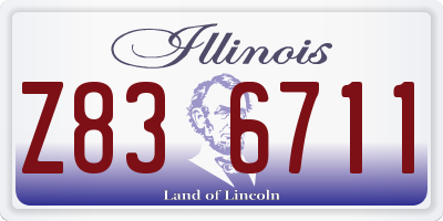 IL license plate Z836711