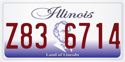 IL license plate Z836714