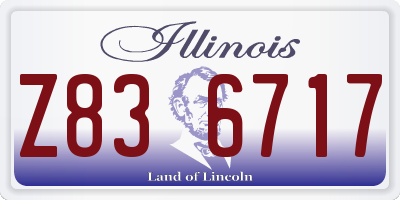 IL license plate Z836717