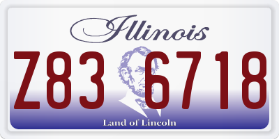 IL license plate Z836718