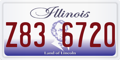 IL license plate Z836720