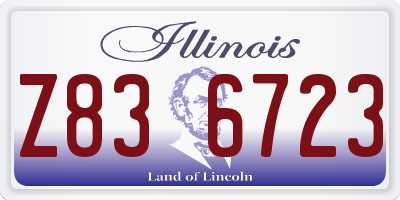 IL license plate Z836723
