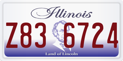 IL license plate Z836724