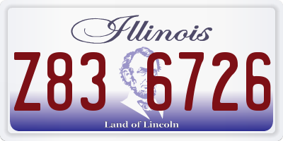 IL license plate Z836726