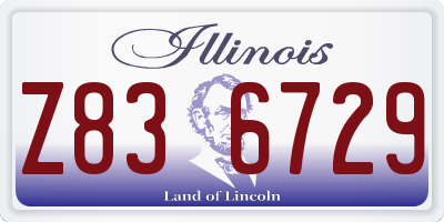 IL license plate Z836729