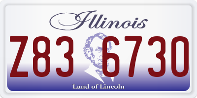 IL license plate Z836730