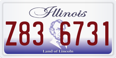 IL license plate Z836731