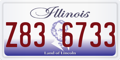 IL license plate Z836733
