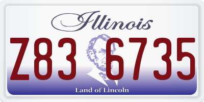 IL license plate Z836735