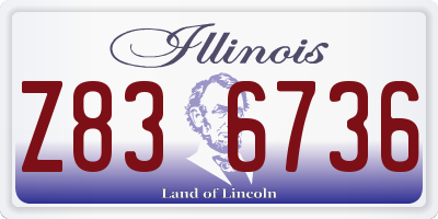 IL license plate Z836736