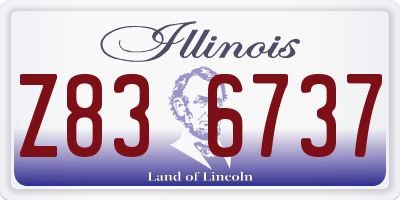 IL license plate Z836737