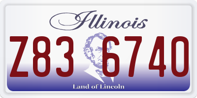 IL license plate Z836740