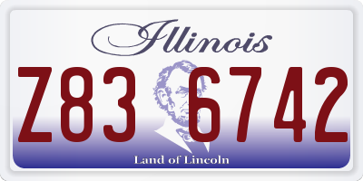 IL license plate Z836742