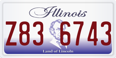 IL license plate Z836743